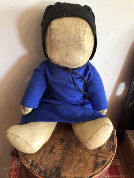 Leatherette Type Amish Doll 15”