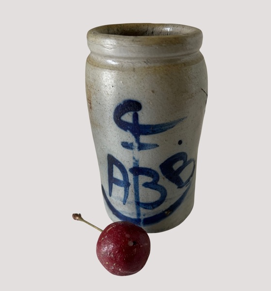 Small  Salt Glazed Salt Jar