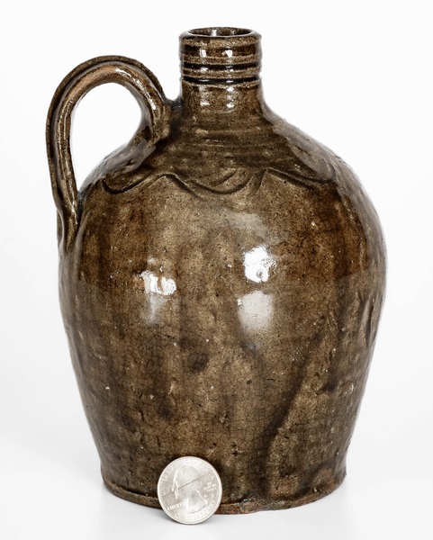 North Carolina Alkaline-Glazed Stoneware Jug