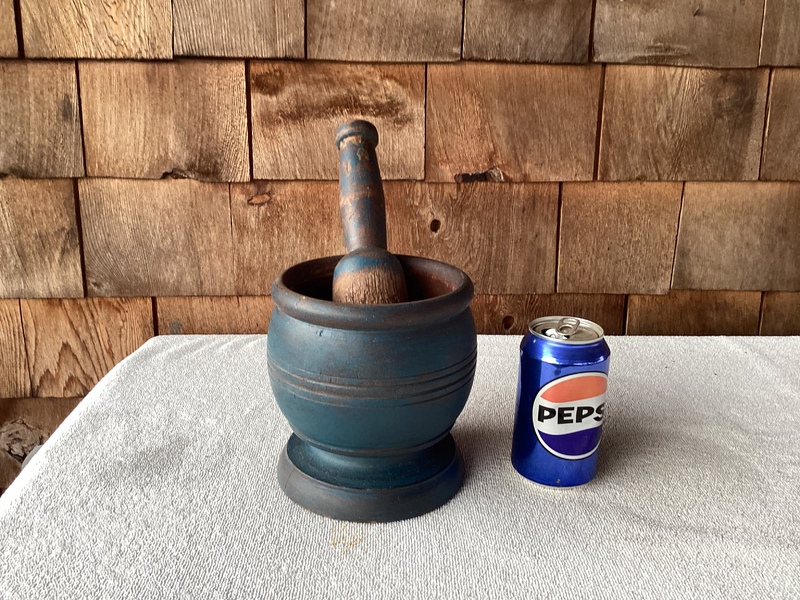 1800’s Blue Mortar & Pestle