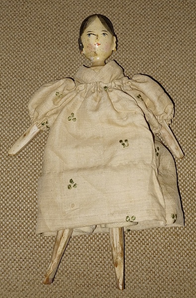 Early Wooden Peg Doll