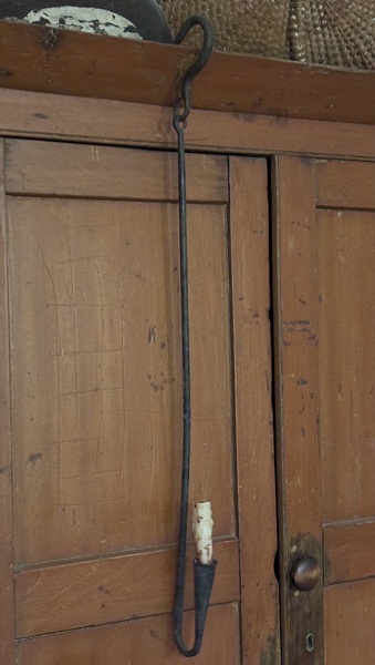 Early Wrought Iron Loom Light